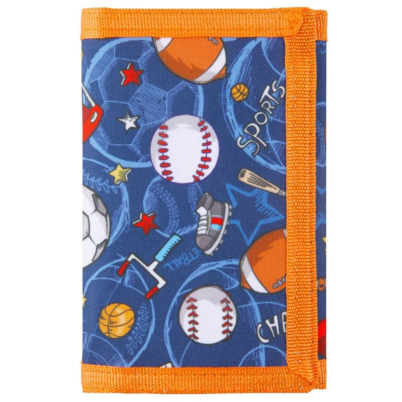 Lamumu Kids Wallet for Boys Ages 4-12, Sports Balls Boys Wallet, Toddler Wallets with Coin Pocket, Novelty Christmas & Birthday Gift - Image 1
