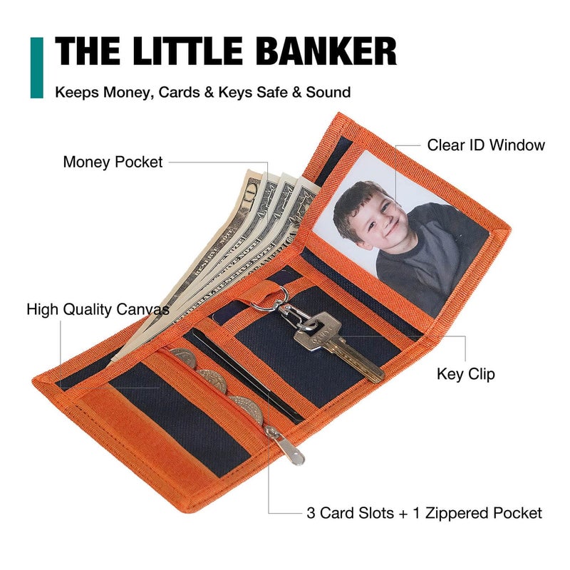 Lamumu Kids Wallet for Boys Ages 4-12, Sports Balls Boys Wallet, Toddler Wallets with Coin Pocket, Novelty Christmas & Birthday Gift - Image 3
