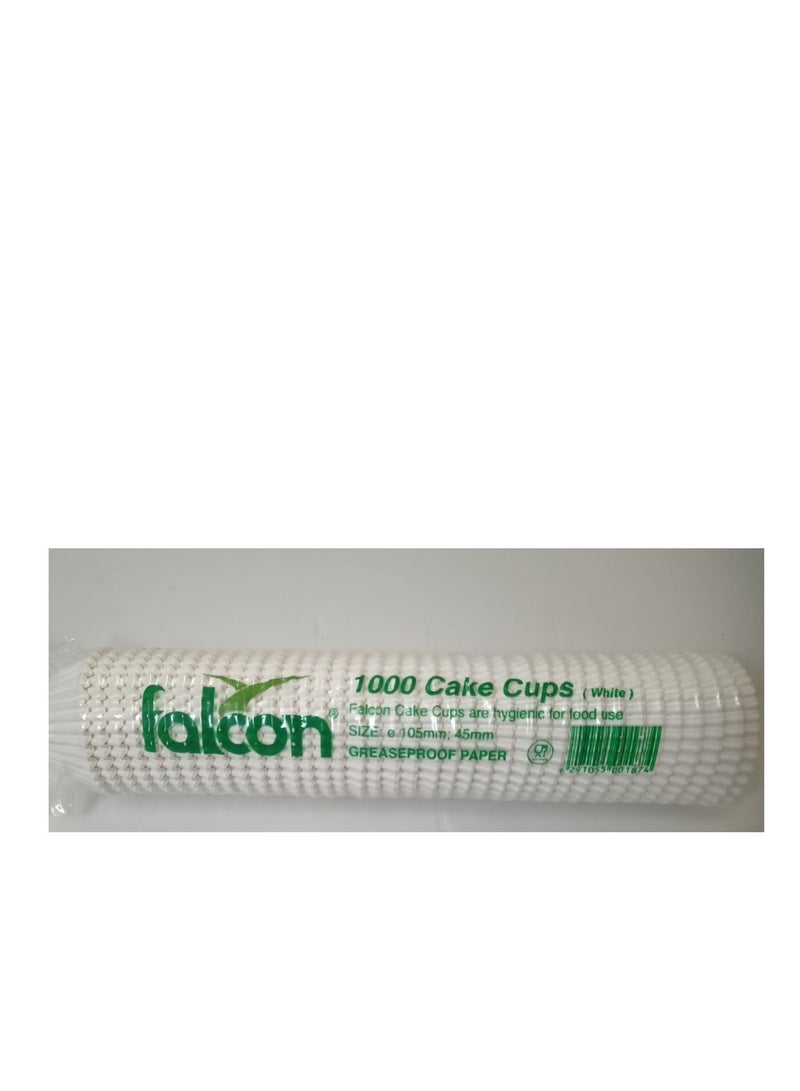 Falconpack Falcon 1000 Pcs Cake Cupe 10.5mm White - Image 1
