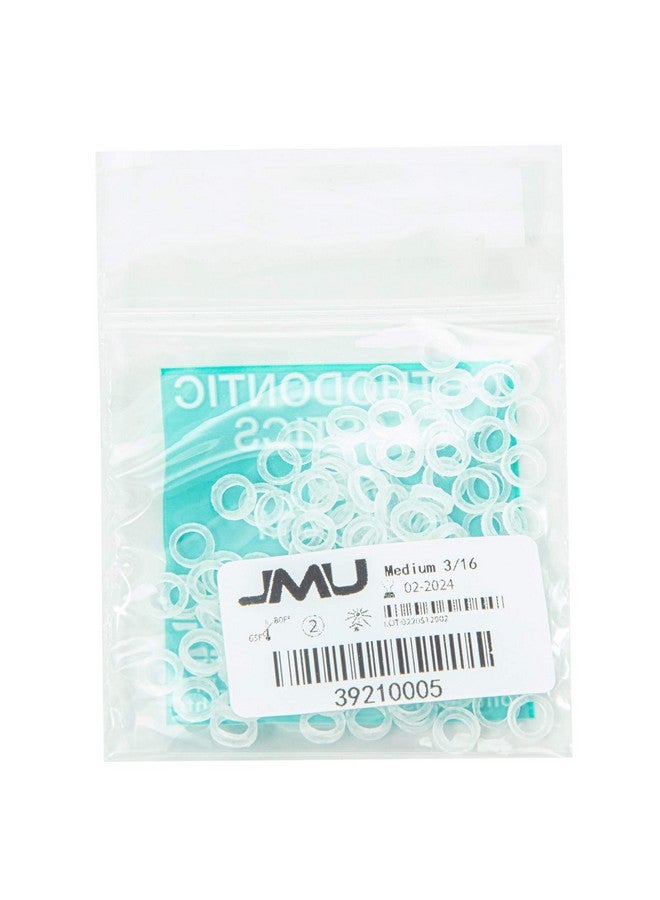 JMU أشرطة مطاطية تقويمية مقاس 3/16 بوصة متوسطة الوزن 4.5 أونصة عبوة من 500 شريط مطاطي داخل الفم شرائط مطاطية خالية من اللاتكس مصنوعة في الولايات المتحدة الأمريكية - Image 2