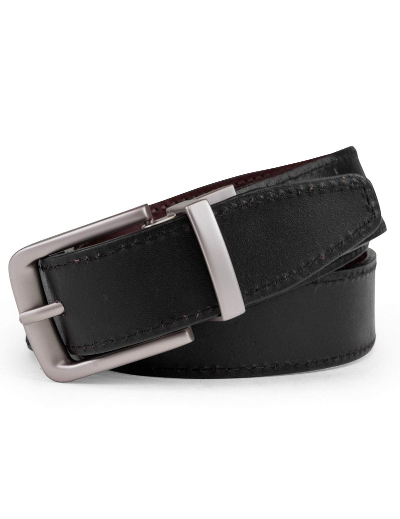 Timberland Men's Classic Leather Reversible Belt, Brown/Black, 56 - Image 3