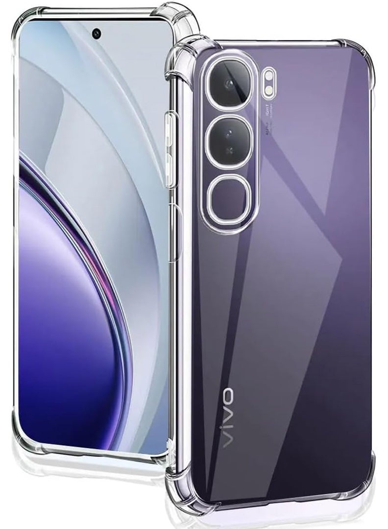 Theodor Vivo V40 Lite Clear Case, Shock-Absorption TPU Cell Phone Cover with Reinforced Corners, Soft Flexible & Crystal Clear Protective Bumper Case - Image 1