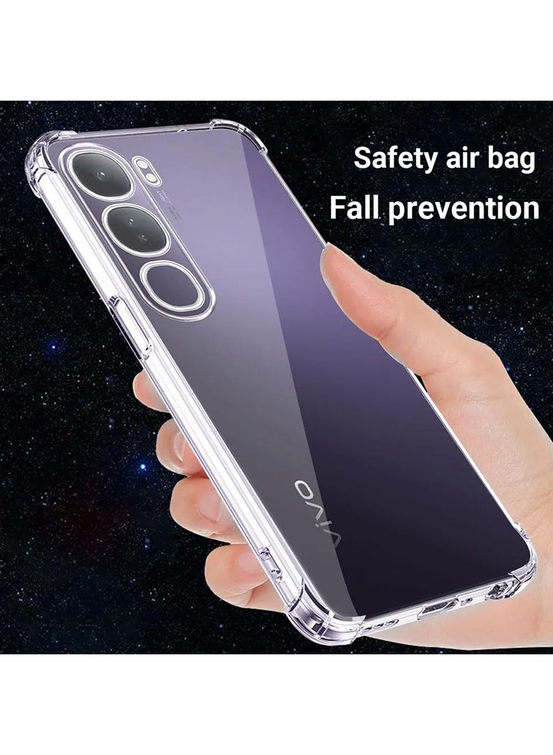 Theodor Vivo V40 Lite Clear Case, Shock-Absorption TPU Cell Phone Cover with Reinforced Corners, Soft Flexible & Crystal Clear Protective Bumper Case - Image 5