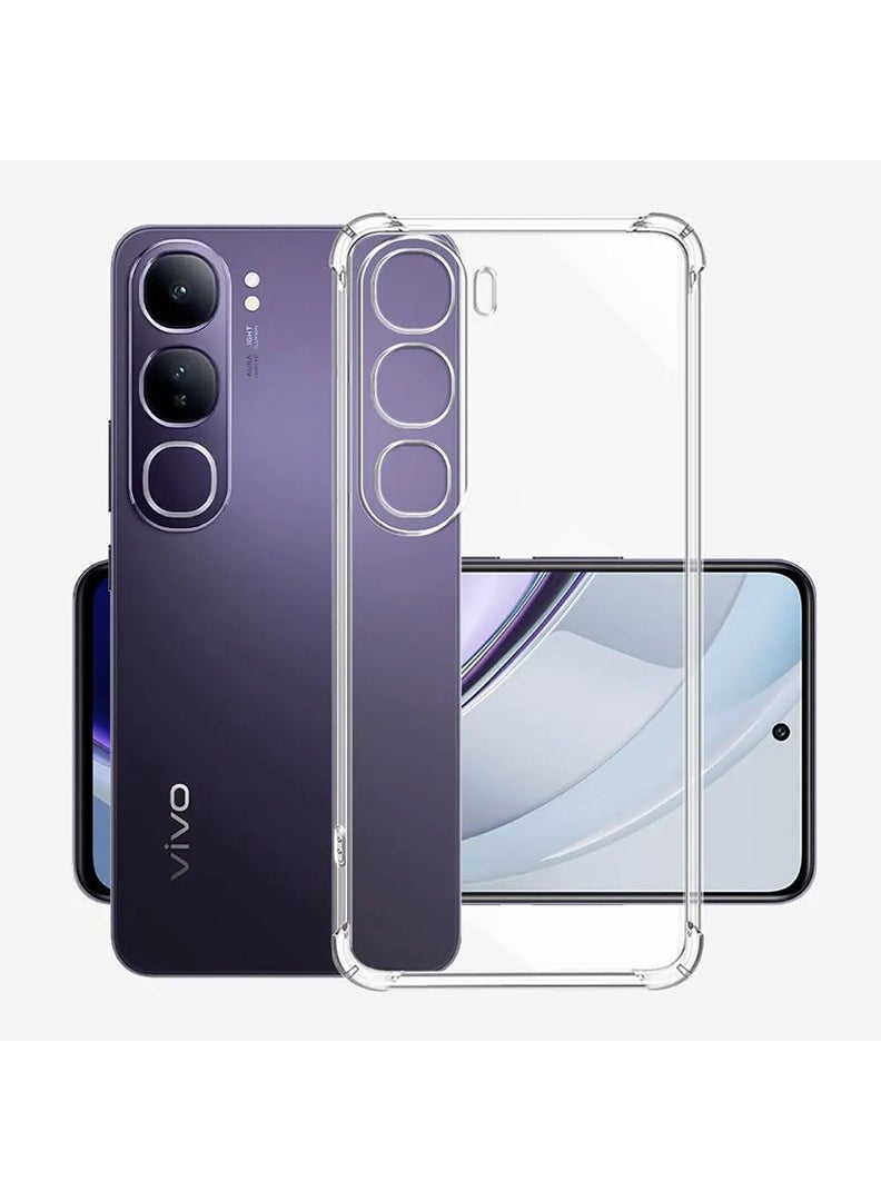 Theodor Vivo V40 Lite Clear Case, Shock-Absorption TPU Cell Phone Cover with Reinforced Corners, Soft Flexible & Crystal Clear Protective Bumper Case - Image 3