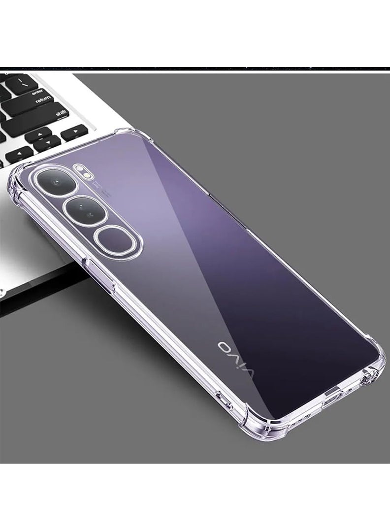 Theodor Vivo V40 Lite Clear Case, Shock-Absorption TPU Cell Phone Cover with Reinforced Corners, Soft Flexible & Crystal Clear Protective Bumper Case - Image 4
