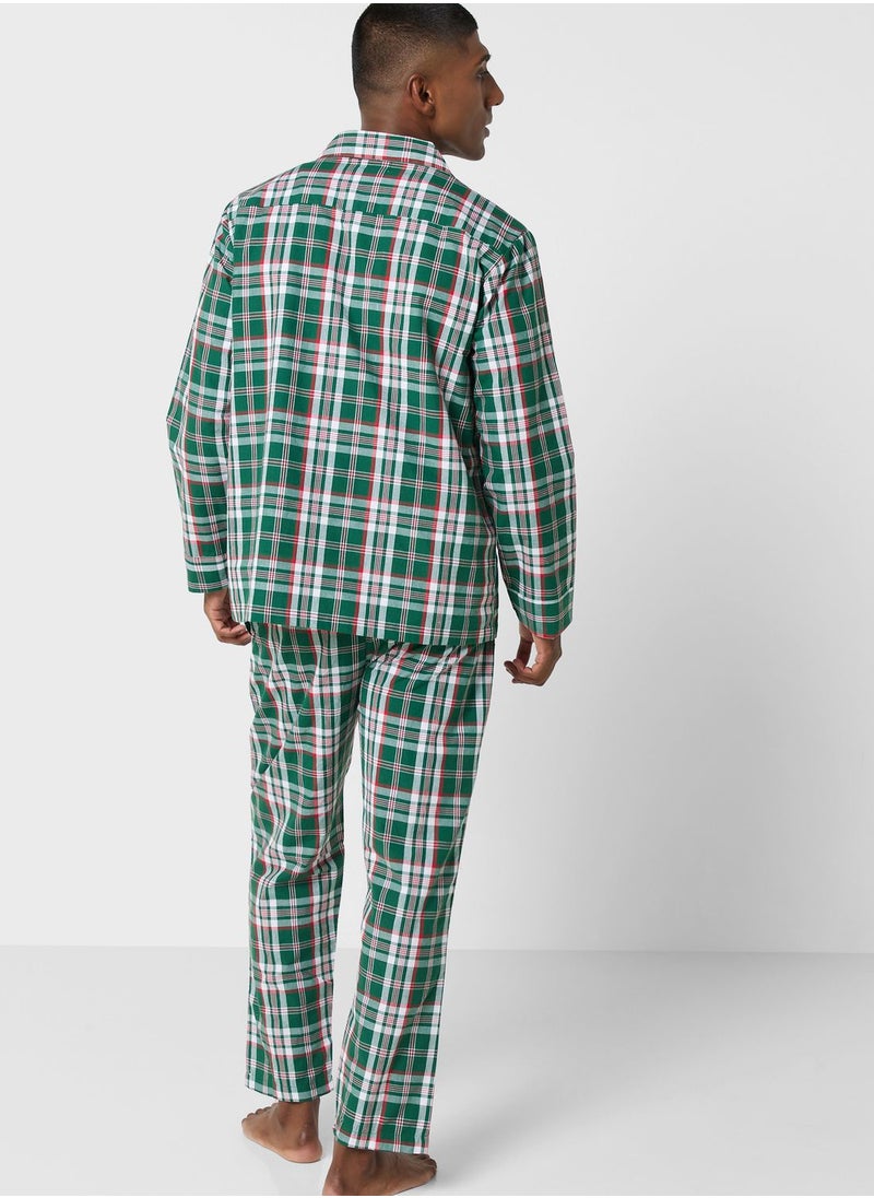 Robert Wood - Check Pyjama Set - Image 1