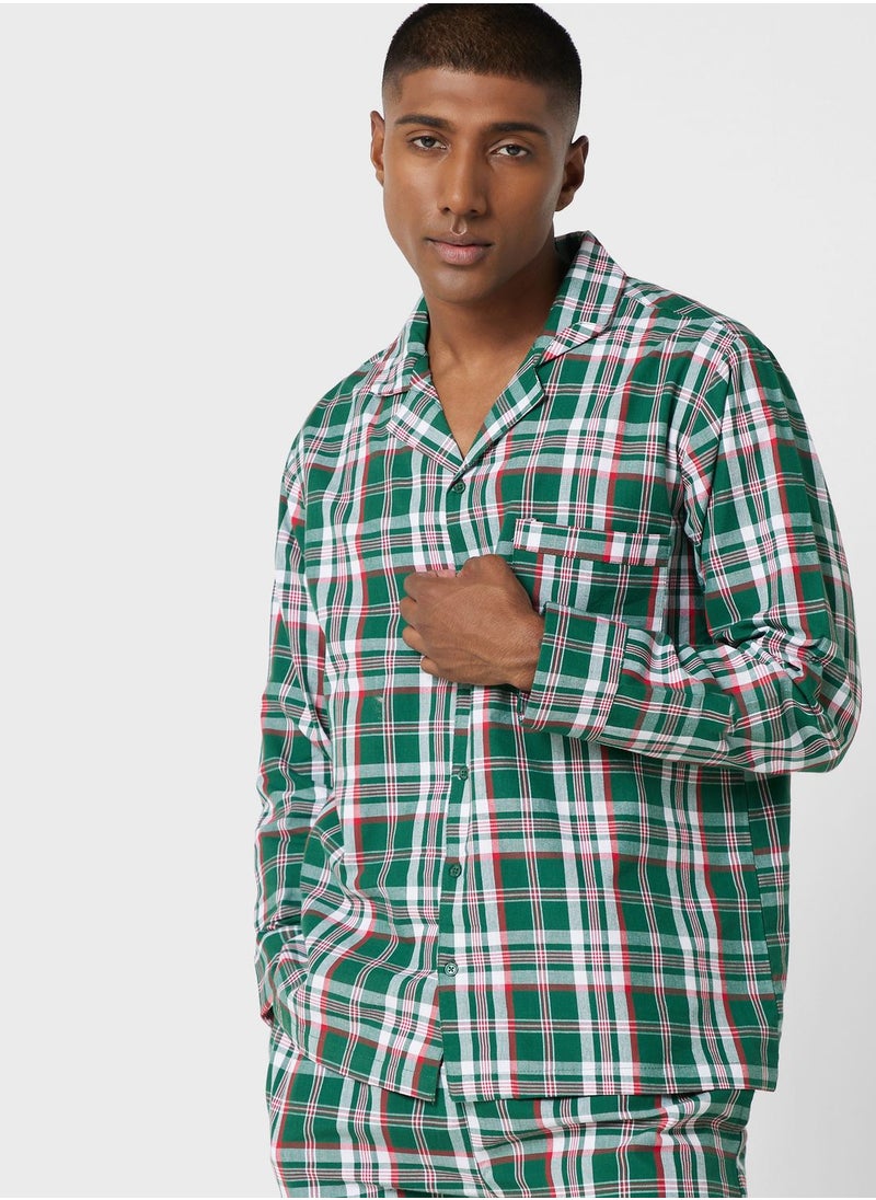 Robert Wood - Check Pyjama Set - Image 1