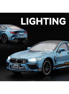 1/24 Alloy BMW M8 Supercar Model - Diecast Toy Car with Sound & Light, Pull Back, and Opening Doors | Collectible Alloy Metal Car for Boys & Girls - pzsku/ZA5B32ADEB92D945472FFZ/45/_/1732511067/aee5c4ef-7aa6-45e0-92bd-1fcea82a7209