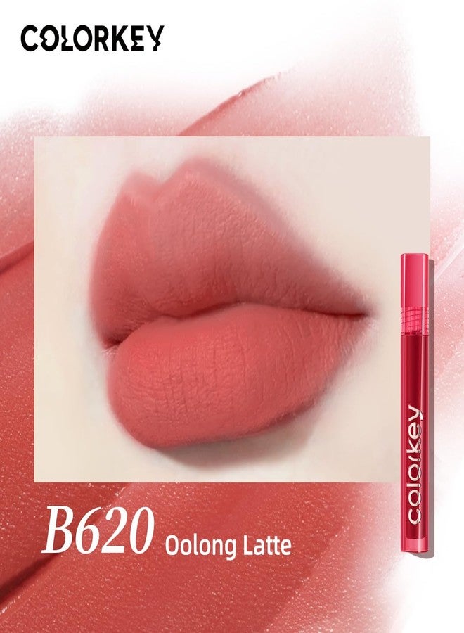 COLORKEY Airy Velvet Lip Tint, Matte Finishs, Longwear Rich Lip Colors, non-sticky, Creamy Soft Texture, Waterproof Lip Stain, Matte hydration, non-drying. Velvety finish (B620 Oolong Latte, 3g) - Image 2