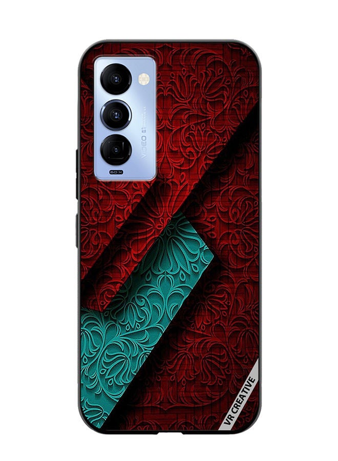 VR CREATIVE Protective Case Cover For Tecno Camon 18/18 P Texture Design Multicolour - Image 1
