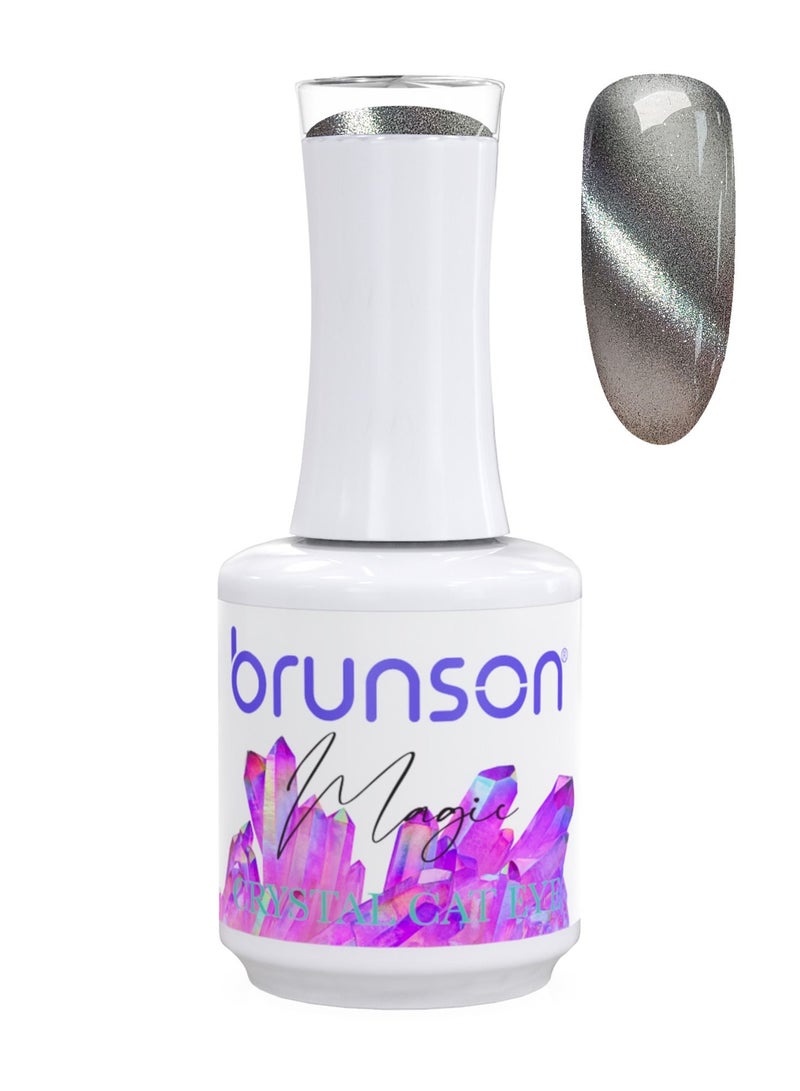 brunson Gel Nail Polish, Cat Eye 9D gel Polish Long Lasting  Chip Resistant Requires Drying Under UV LED Lamp