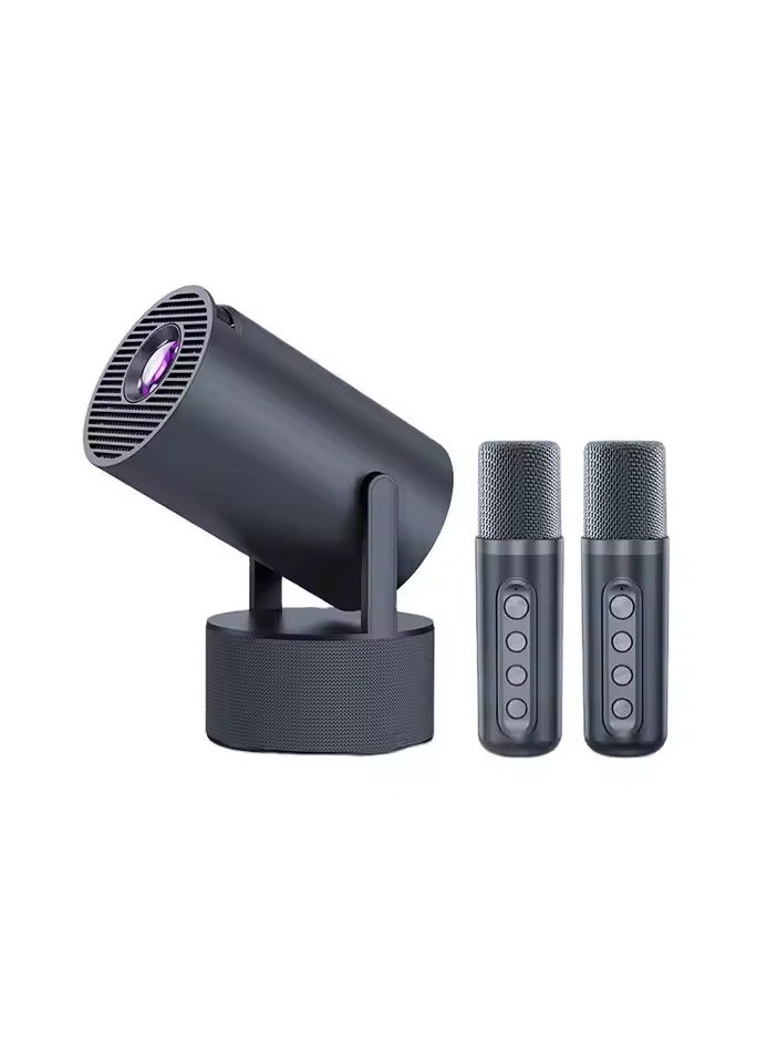SU.YOSD Projector with 2 Wireless Microphones and Speaker 1080P/4K Portable Projector - Image 1