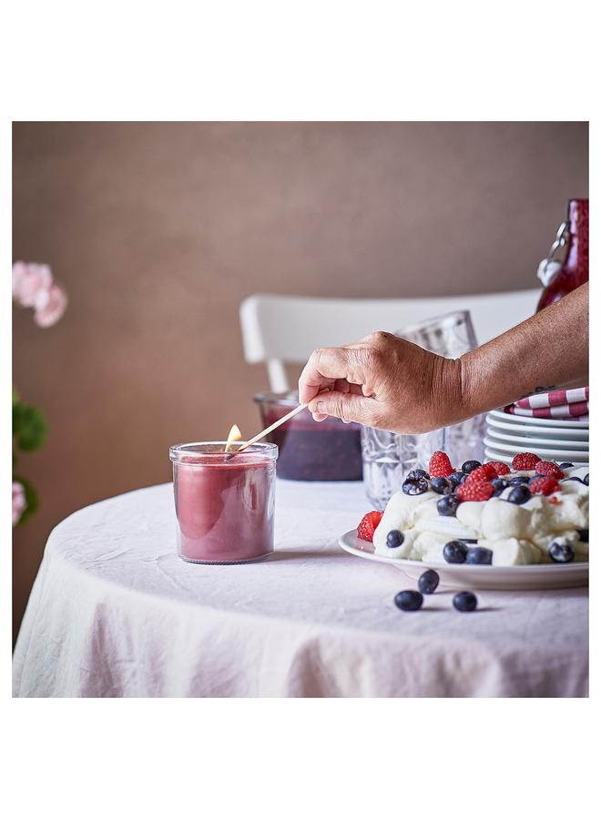 erorex Scented candle in glass, Berries/red, 40 hr - Image 3