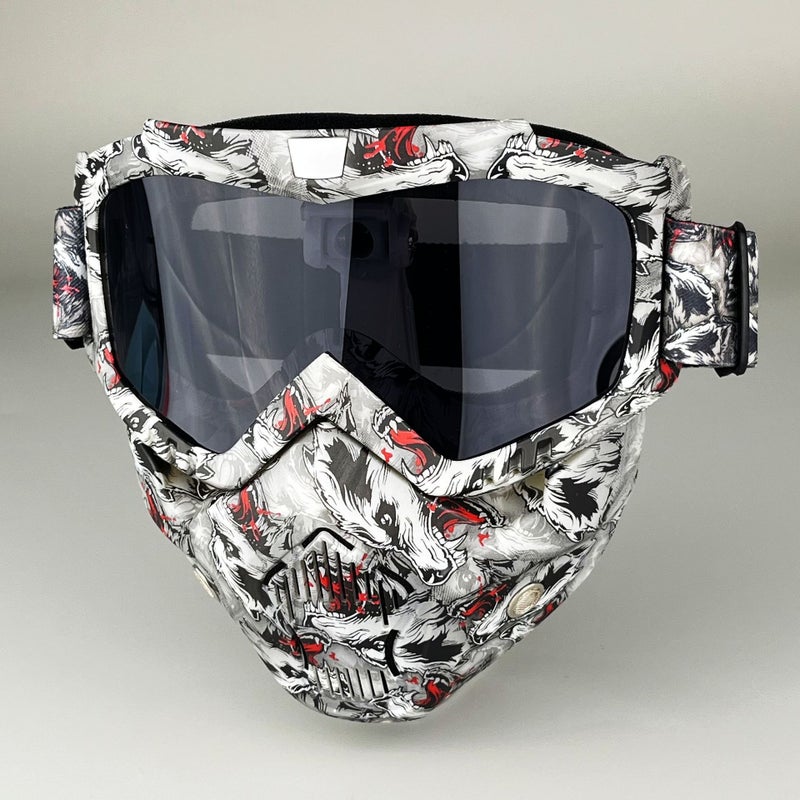 Men's and Women's Windproof Ski & Cycling Mask - Skull Design for Outdoor Sports, Motorcycle Riding, and Novelty Gifts