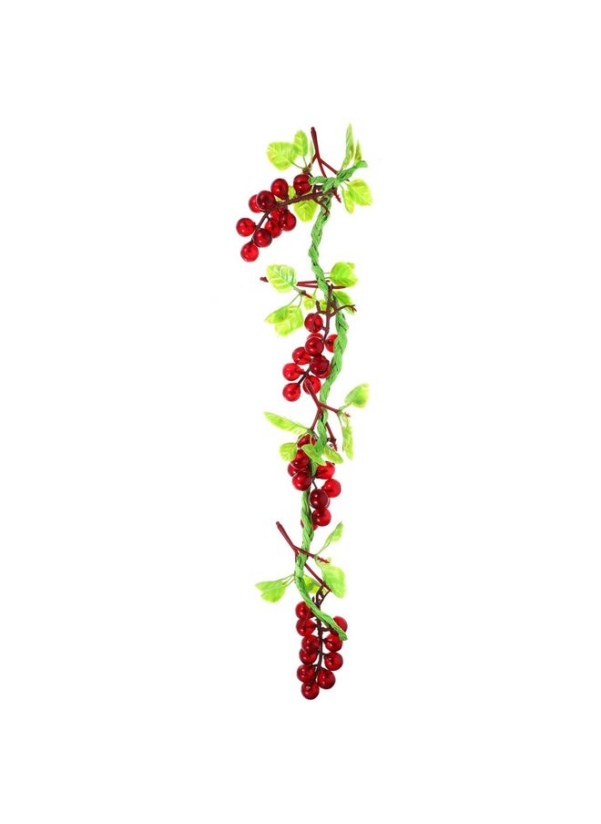Amosfun Amosfun Decorations Garden Hanging Grape Fruit Decorate Wreath Home Ornament Fake Fruit Fake Fruit Plastic Peanut Grape Decoration Fake Grapes Potato Fake Bunch of Grapes Garlic  - Image 1
