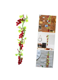 Amosfun Amosfun Decorations Garden Hanging Grape Fruit Decorate Wreath Home Ornament Fake Fruit Fake Fruit Plastic Peanut Grape Decoration Fake Grapes Potato Fake Bunch of Grapes Garlic  - Image 2