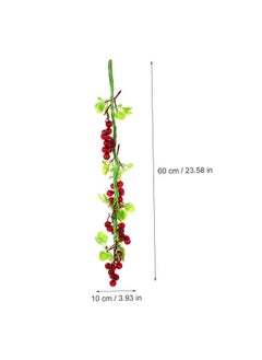 Amosfun Amosfun Decorations Garden Hanging Grape Fruit Decorate Wreath Home Ornament Fake Fruit Fake Fruit Plastic Peanut Grape Decoration Fake Grapes Potato Fake Bunch of Grapes Garlic  - Image 4