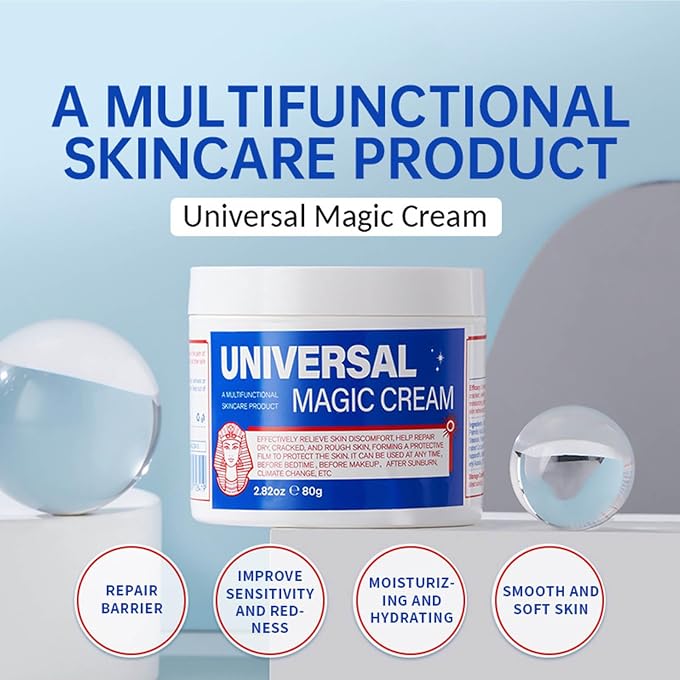 Grospe Universal Magic Cream, All Purpose Face & Body Cream, All Purpose Cream for Face and Body, Repair Soothe Sensitivity Redness Dryness Roughness After Sunburn Skin Protectant 80g - Image 2