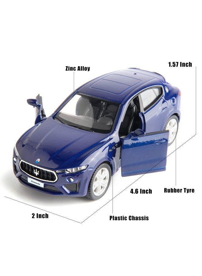 RMZ City 1:36 Scale for Diecasting Alloy Car Model Maserati Levante Toy Car, Pull Back Vehicles Toy Car for Toddlers Kids Boys Girls Gift Blue - Image 2