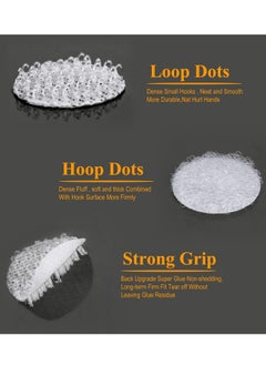General 100Pcs Self Adhesive Dots, Tapes Sticky Back Coins Dots with Hook and Loop Velcro Round Pads, 20mm Diameter Strong Waterproof Round Dot, Dots with Adhesive for Home Office School  - Image 2