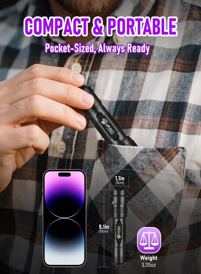 ULTRAFIRE UV Flashlight 395-405 nm Led Blacklight for Curing UV Glue, Leak Detector, Pet Urine Stain - Image 5