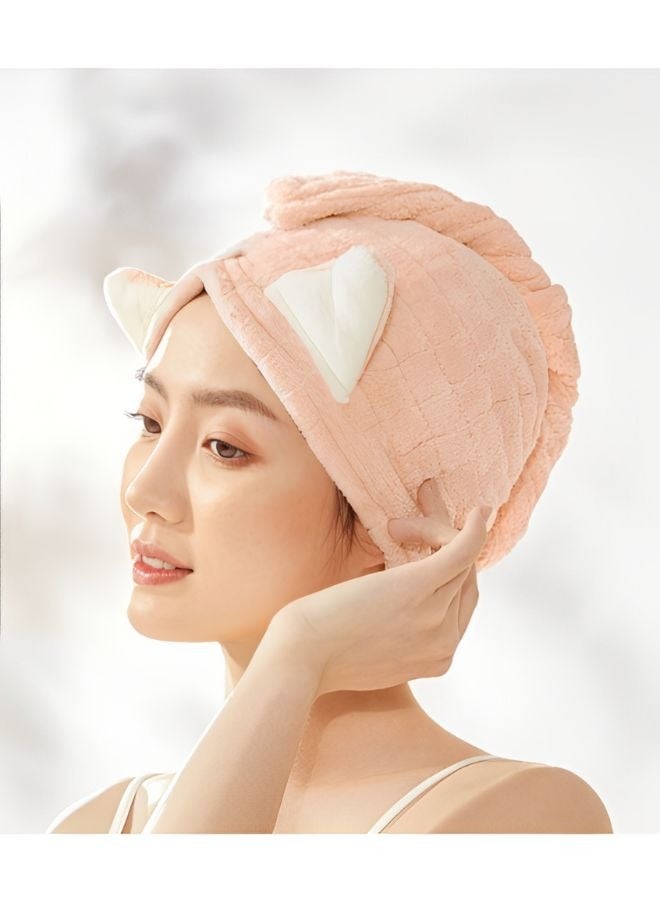 Be a better mom Hair Drying Towel, Microfiber Hair Towel Wrap for Women, Super Absorbent Fast Drying Hair Towel, Soft Hair Wrap Towels for Women Wet Hair, Curly, Longer, Thicker Hair Beige Color  - Image 1