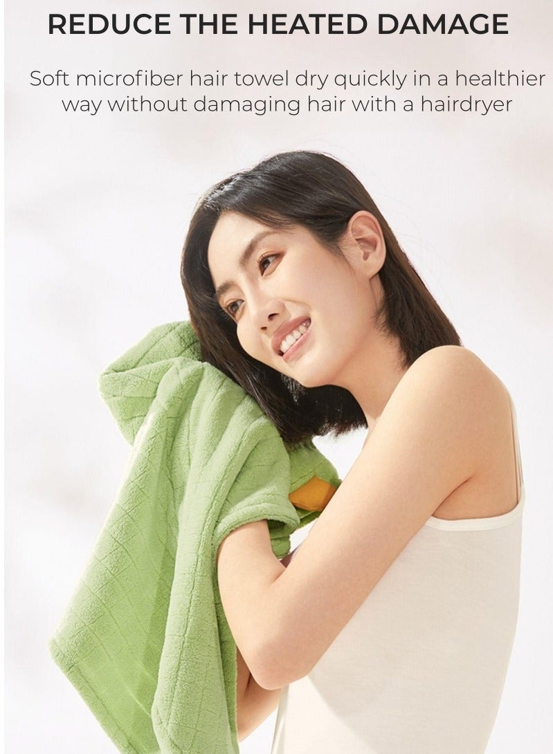 Be a better mom Hair Drying Towel, Microfiber Hair Towel Wrap for Women, Super Absorbent Fast Drying Hair Towel, Soft Hair Wrap Towels for Women Wet Hair, Curly, Longer, Thicker Hair Beige Color  - Image 3