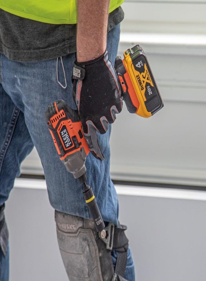 Klein Tools 66061 2-in-1 Deep Impact Socket, 6-Point 1/2-Inch and 3/8-Inch Hex Socket, use with Impact Wrenches BAT20-CW, BAT20-CW - Image 5