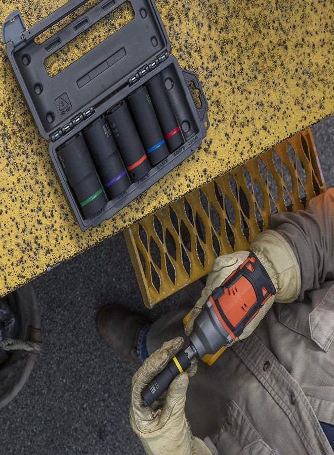 Klein Tools 66061 2-in-1 Deep Impact Socket, 6-Point 1/2-Inch and 3/8-Inch Hex Socket, use with Impact Wrenches BAT20-CW, BAT20-CW - Image 3