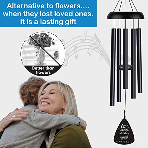 JUST FOR WIND Sympathy Memorial Wind Chimes for Loss of Loved One Prime, Sympathy Gift Baskets Memorial Gifts for Loss of Mother Father, Grief Gifts Bereavement Funeral Gifts Windchimes in Memory of A Loved One - Image 3