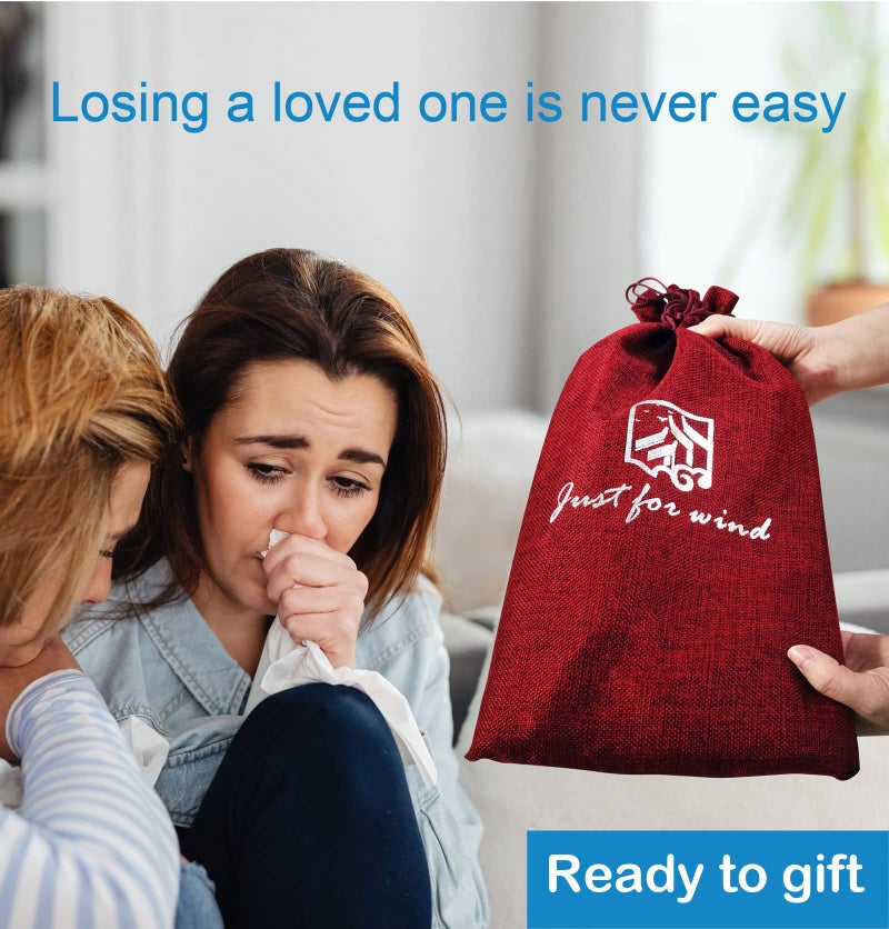JUST FOR WIND Sympathy Memorial Wind Chimes for Loss of Loved One Prime, Sympathy Gift Baskets Memorial Gifts for Loss of Mother Father, Grief Gifts Bereavement Funeral Gifts Windchimes in Memory of A Loved One - Image 5