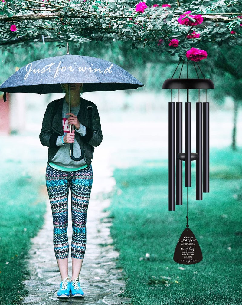 JUST FOR WIND Sympathy Memorial Wind Chimes for Loss of Loved One Prime, Sympathy Gift Baskets Memorial Gifts for Loss of Mother Father, Grief Gifts Bereavement Funeral Gifts Windchimes in Memory of A Loved One - Image 4