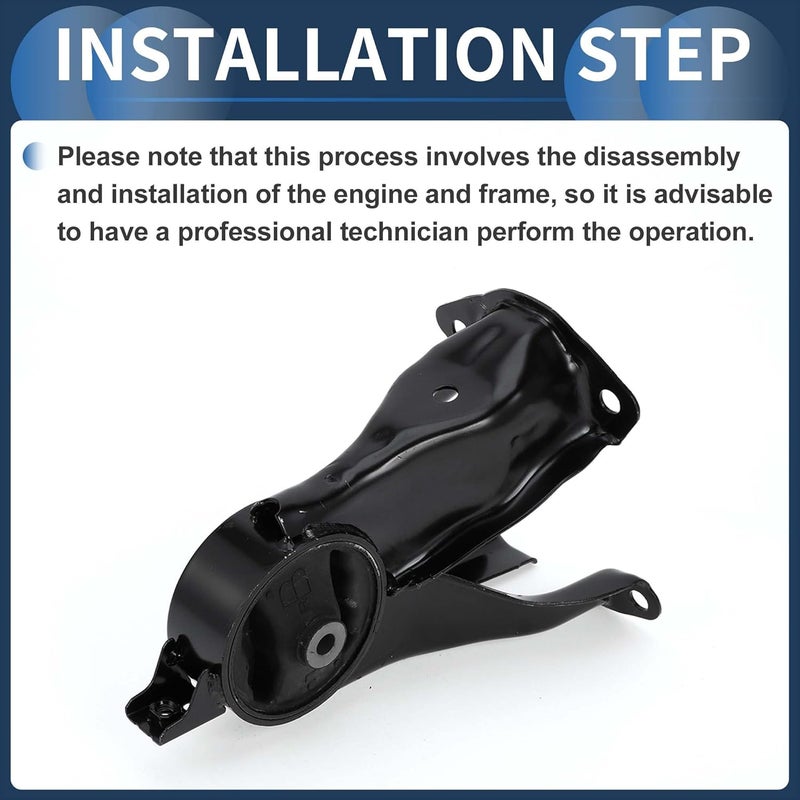 Engine Motor Mount, ENGINE MOUNTING No.MR234837 for Mitsubishi Galant 2009-2012 Black, 1 Pc - Image 3
