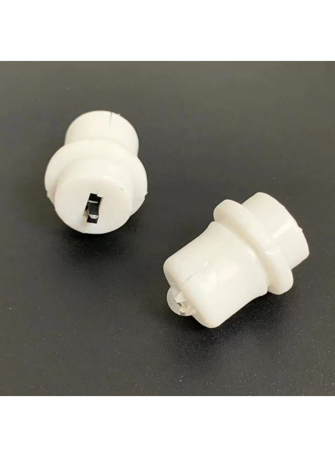 Bright LED Decorative Light Sliding Switch Button Battery Red Light Night Light Kidsren Diy Small Light Digital Light Feather-Color:White  - Image 2