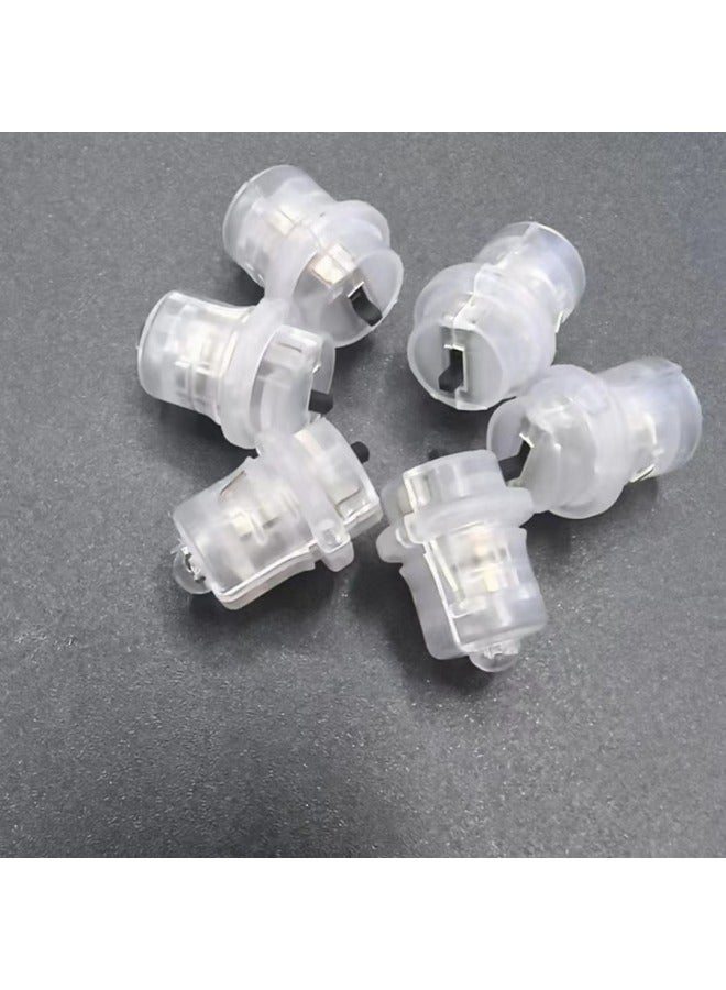 Bright LED Decorative Light Sliding Switch Button Battery Red Light Night Light Kidsren Diy Small Light Digital Light Feather-Color:White  - Image 1
