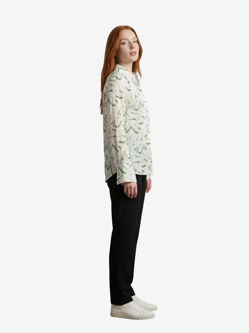 ماي فاشن MY FASHION Abstract Print Button-Up Shirt