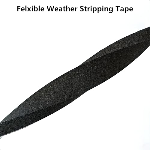 Topiverse Weather Stripping Door Seal Strip, Strong Adhesive, Weatherproof, Reduce Noise, Gap Filler, Foam Insulation Tape for Doors and Windows (1/2 in x 1/4 in x 13 Ft) - Image 4