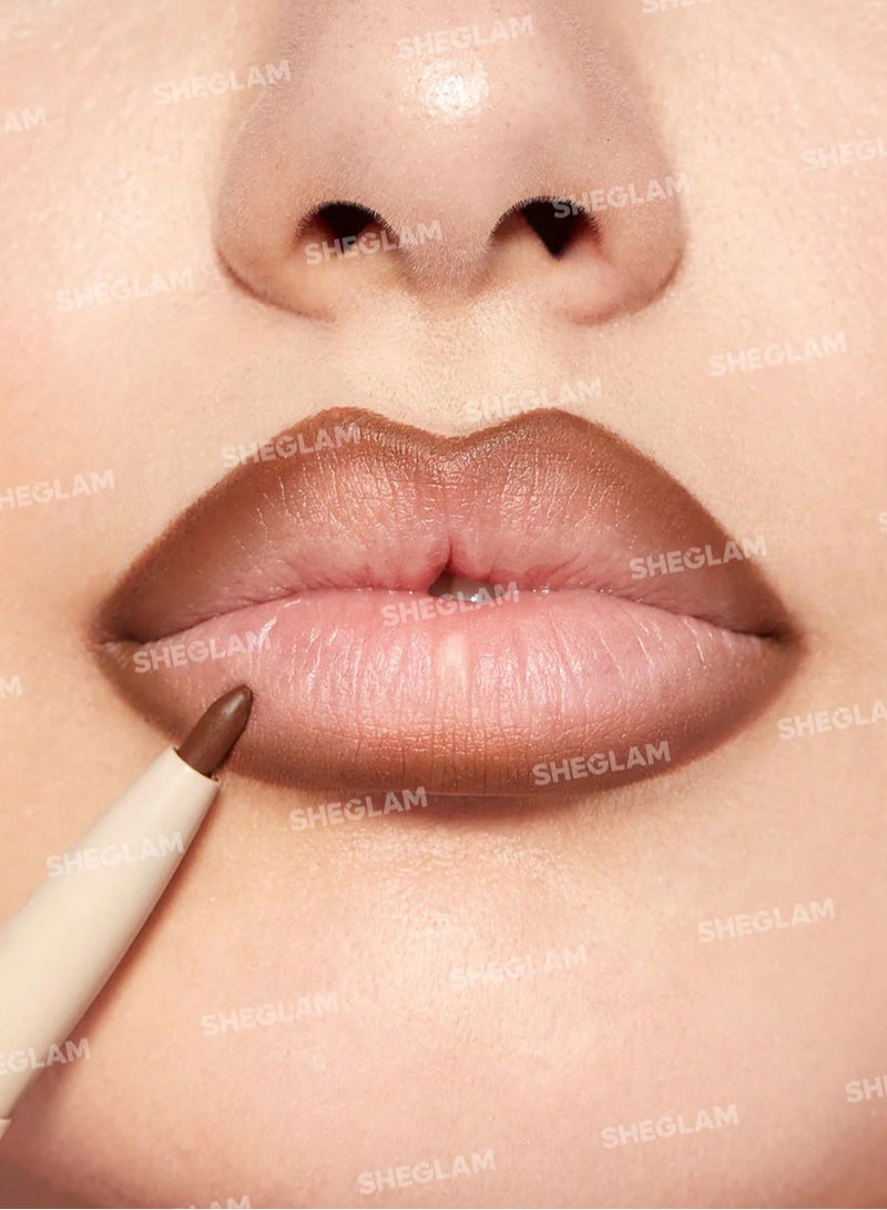 SHEGLAM Glam 101 Lipstick & Liner Duo Warm Nutmeg - Image 2