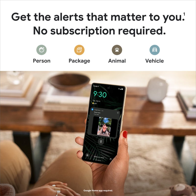 Google Nest Doorbell - (Wired, 2nd Gen) - Wired Video Doorbell Camera - Doorbell Security Camera - Ash - Image 3