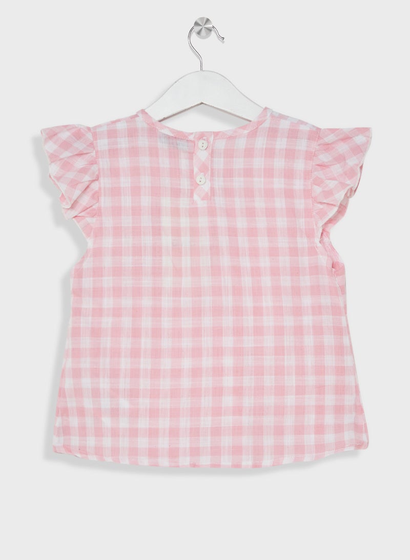 dagi Kids Checked Shorts Set - Image 3