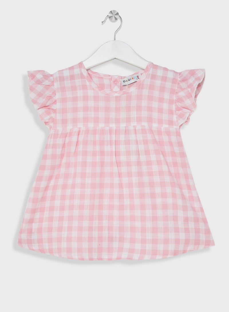 dagi Kids Checked Shorts Set - Image 2