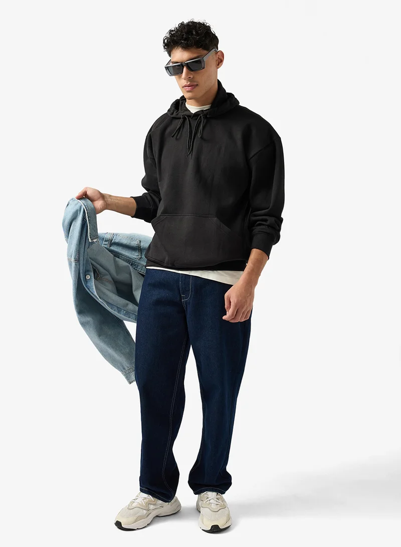سفنتي فايف Graphic Print Oversized Hoodie