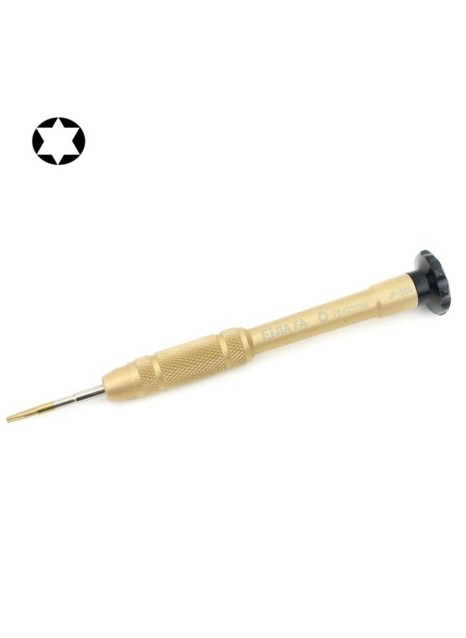 Generic - JF-609-T6 25mm T6 Type Precision Driver Torx Screwdriver (color: Gold)-Color:Color: Gold - Image 1