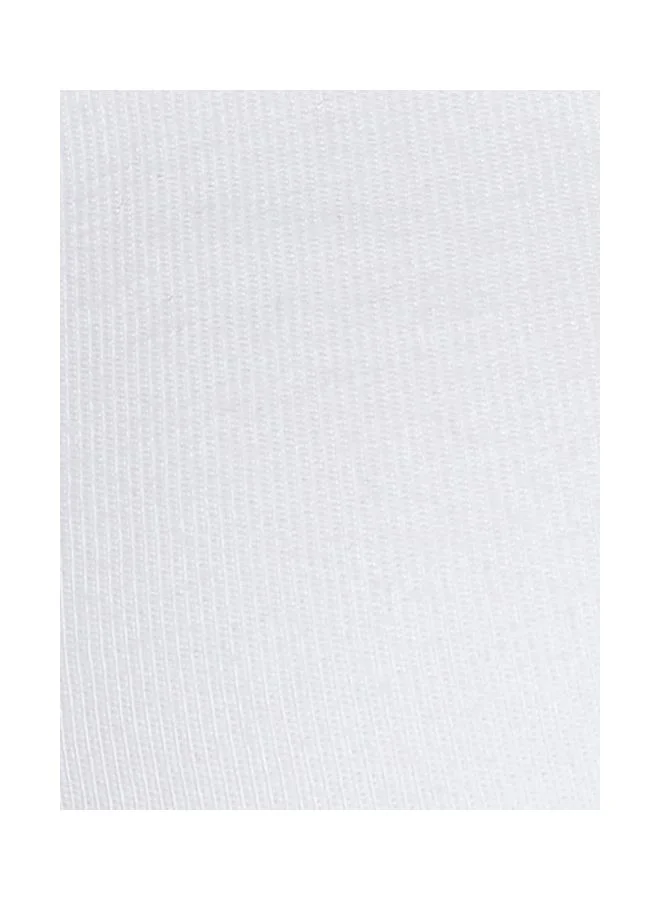 Jockey White FE23 Women Wire free Padded Super Combed Cotton Elastane Stretch Medium Coverage Multiway Styling T Shirt Bra with Detachable Straps for Women | Best Price UAE