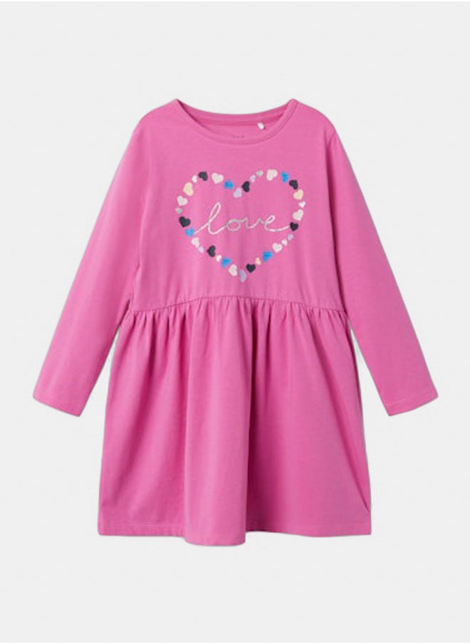 NAME IT name it Girls Ladya Longsleeve Dress  - Image 4