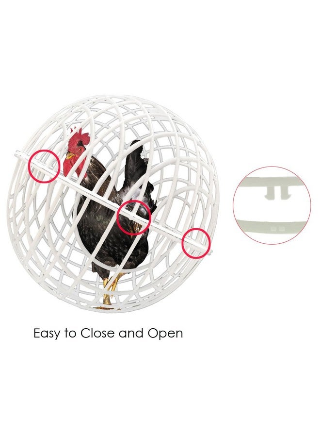 CalorMixs 15.7" Ball-Shaped Movable Chicken Coop,Pigeon Rabbit Duck Safe Walking Net,Preventing Trampled by Horse,Predation by Eagles,Wolves,Dog Bites.Pet Removable Prevent Harassment Safety Hutch - Image 3