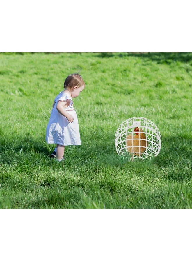 CalorMixs 15.7" Ball-Shaped Movable Chicken Coop,Pigeon Rabbit Duck Safe Walking Net,Preventing Trampled by Horse,Predation by Eagles,Wolves,Dog Bites.Pet Removable Prevent Harassment Safety Hutch - Image 2