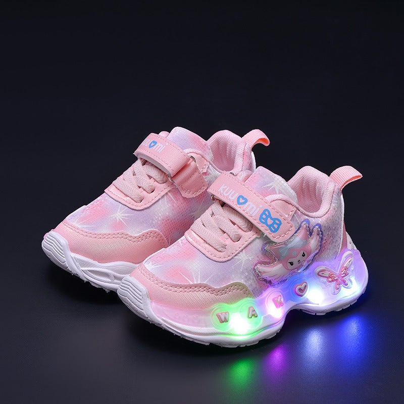 Mesh Sneakers Lightweight Flexible Sole Walking Shoes For Kids Indoor And Outdoor Activities - Image 1