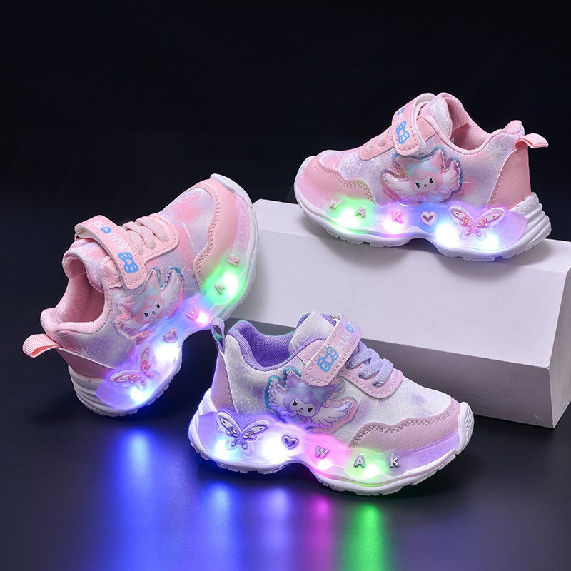 Mesh Sneakers Lightweight Flexible Sole Walking Shoes For Kids Indoor And Outdoor Activities - Image 2