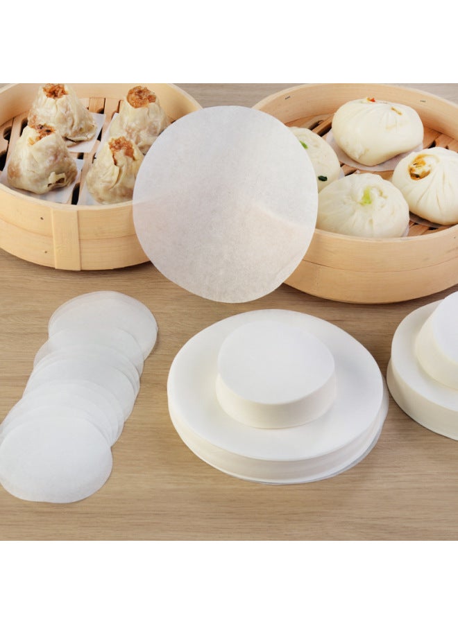 Steamer Paper Steamed Buns Steamed Buns Mat Non-stick Household Food Grade Disposable Special Bread Pad Paper-Specifications:Round 7cm500 Sheets - Image 3